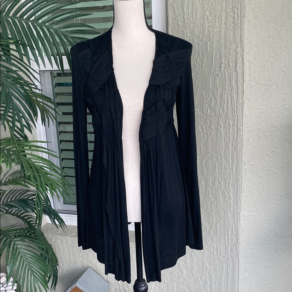 V Cristina Black Cardigan Sweater